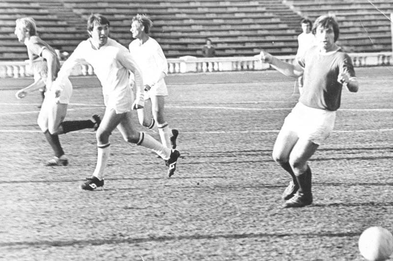 Дерун и Попов в матче против киевского Большевика 1978 г
