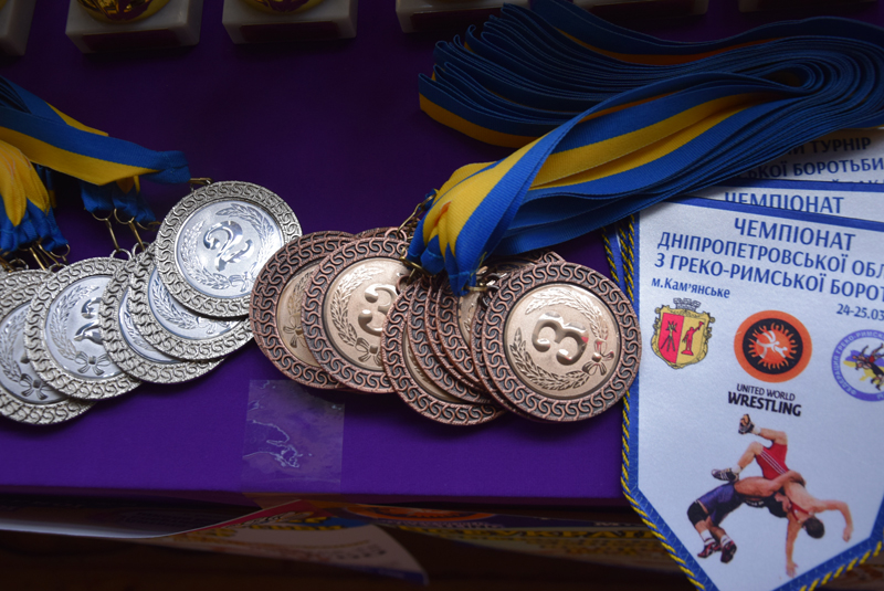 Нагороди чемпіонату області з греко римської боротьби 25 березня 2017