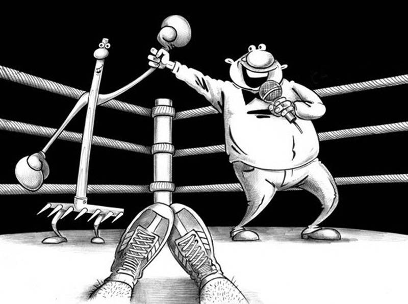 4 Малюнок про граблі та бокс